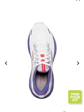 Brooks Women's White, Purple & Pink Running Shoe
